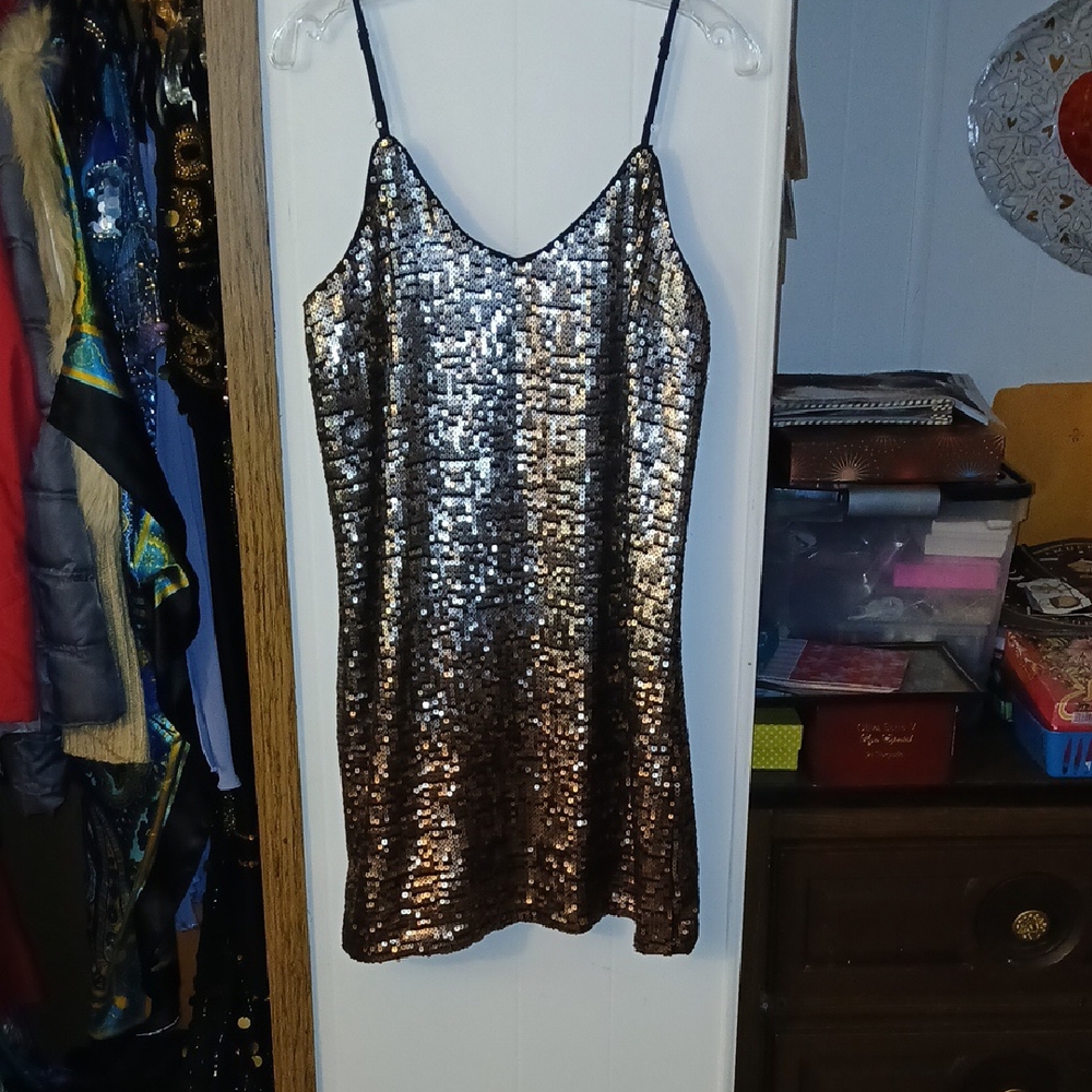 Sequin Slip Dress